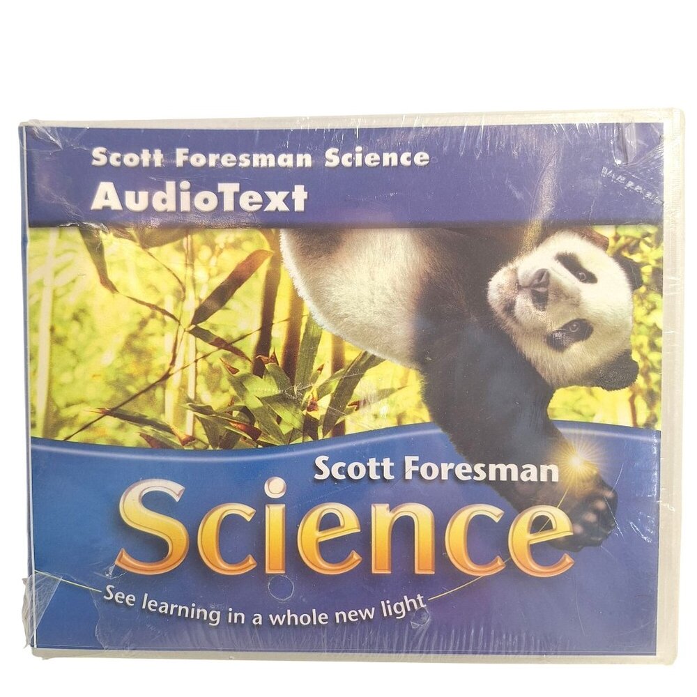Scott Foresman Science Audiotext CD 4th Grade 4 Sealed 2006 Case Corner Cracked